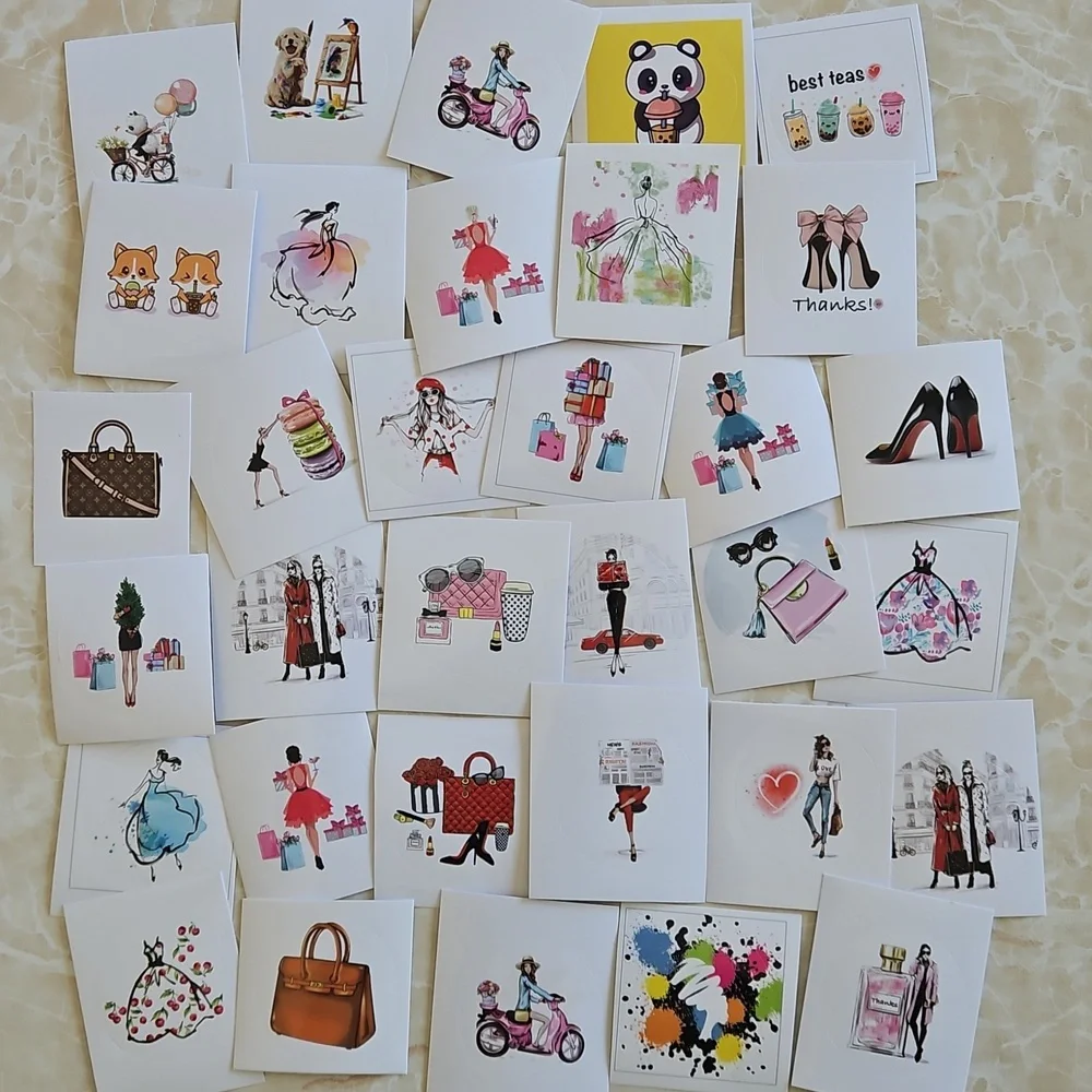 NWT Fashion Sticker Seals Fashion Girl Scrapbook Stickers Fashion Shoes Stickers